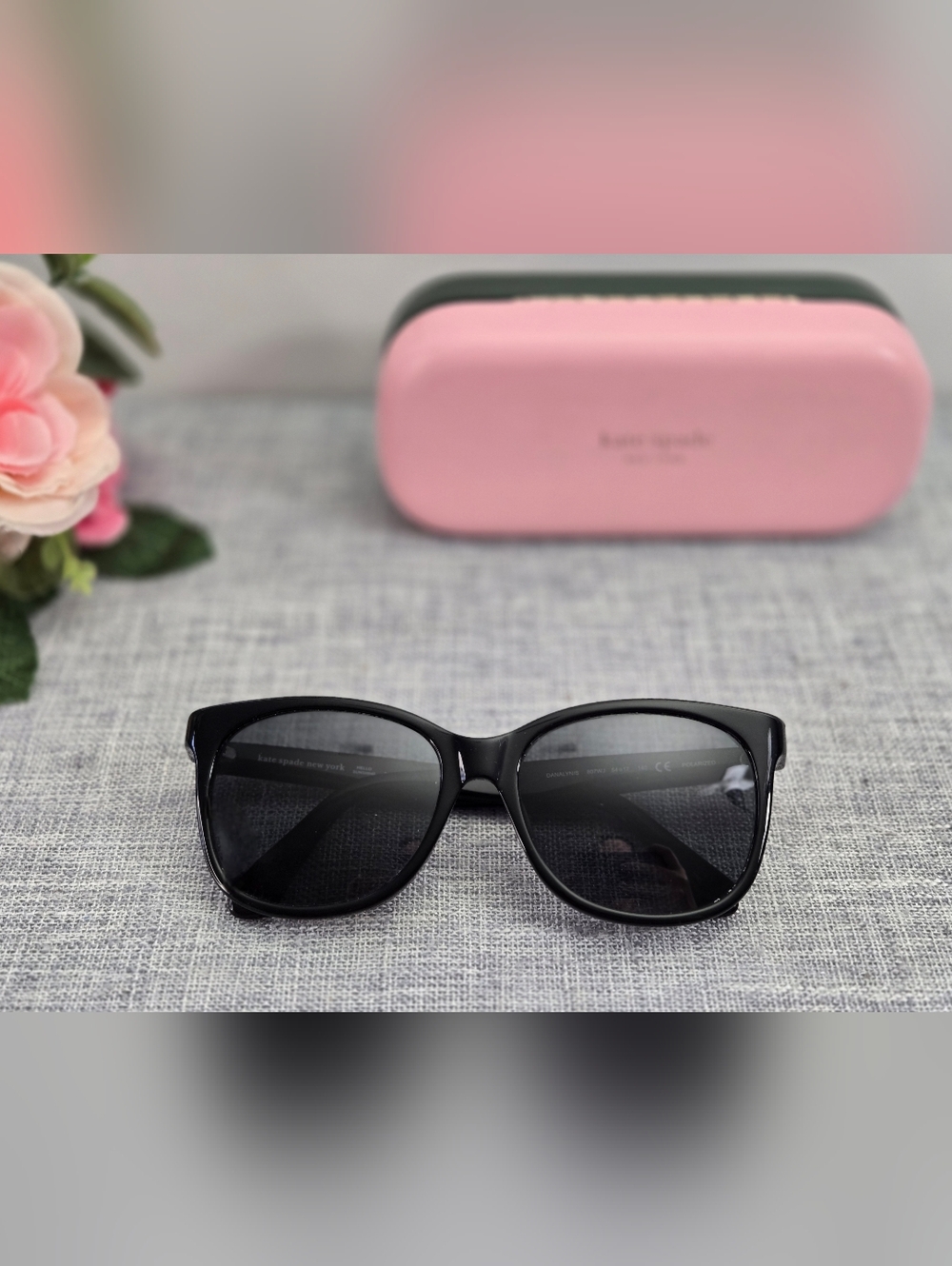 KATE SPADE Black Sunglasses DANALYN-S. 54-17-140 Frames Only With Case